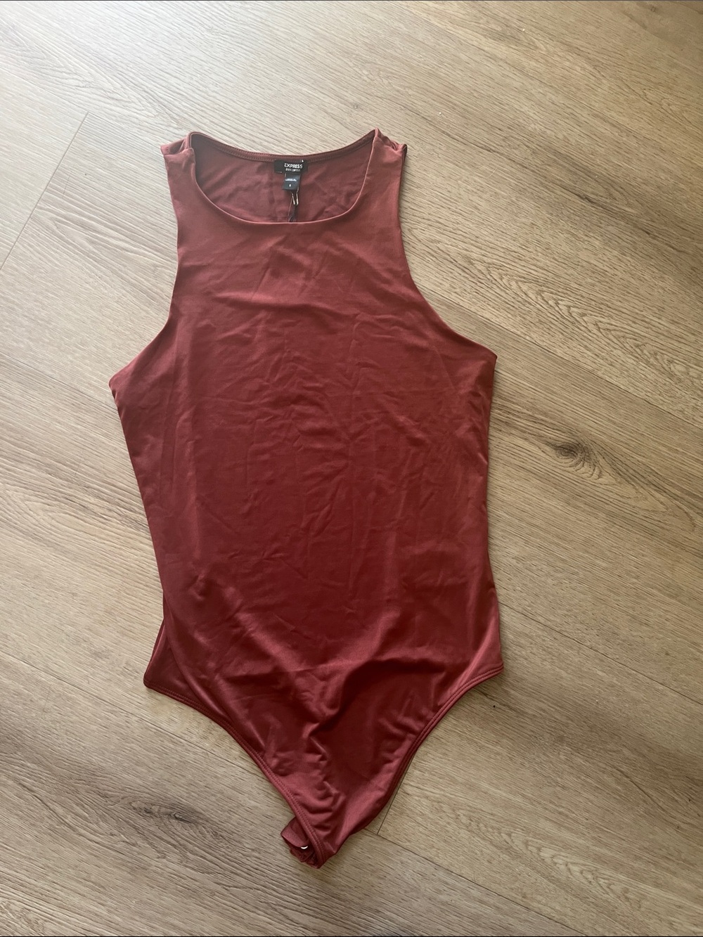 Rust Sleeveless Bodysuit